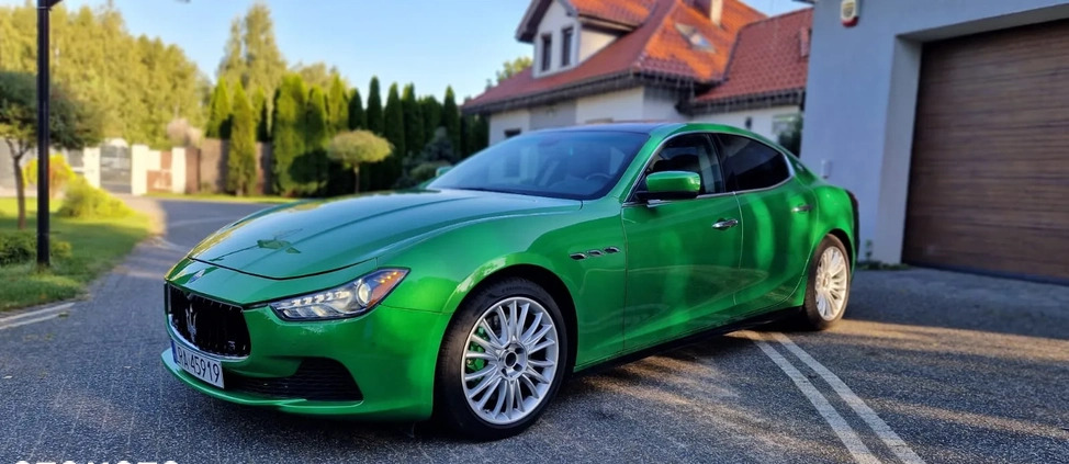 Maserati Ghibli cena 103000 przebieg: 120000, rok produkcji 2014 z Chocz małe 301